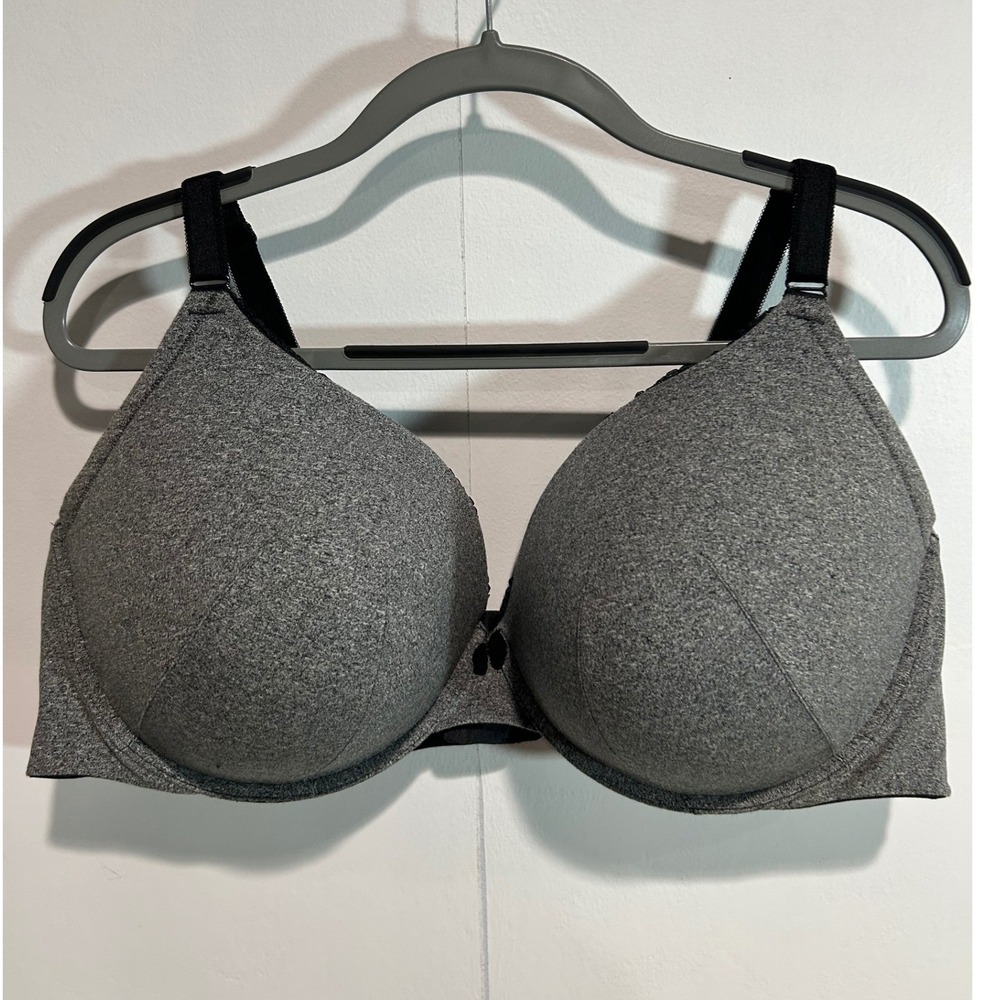 Torrid Curve T-Shirt Bra Women Size 50DD Gray Heathered Underwire Padded Comfort
